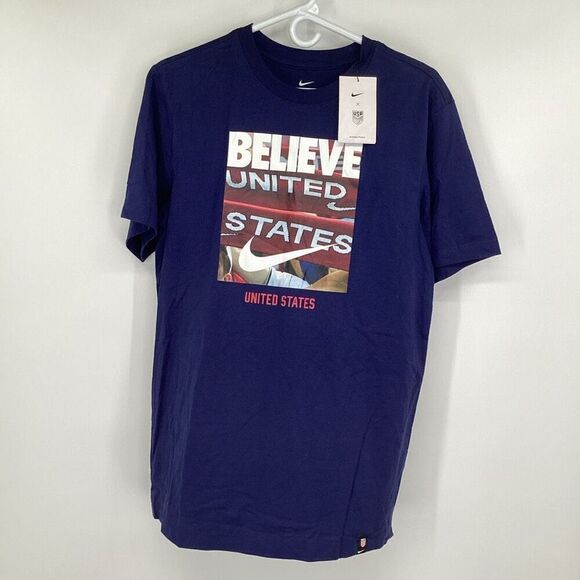 Men's Nike Believe" U.S.A. Olympics Tee- NWT navy Blue small - Picture 1 of 8